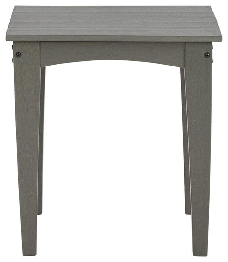 Visola Gray Outdoor End Table - Ella Furniture
