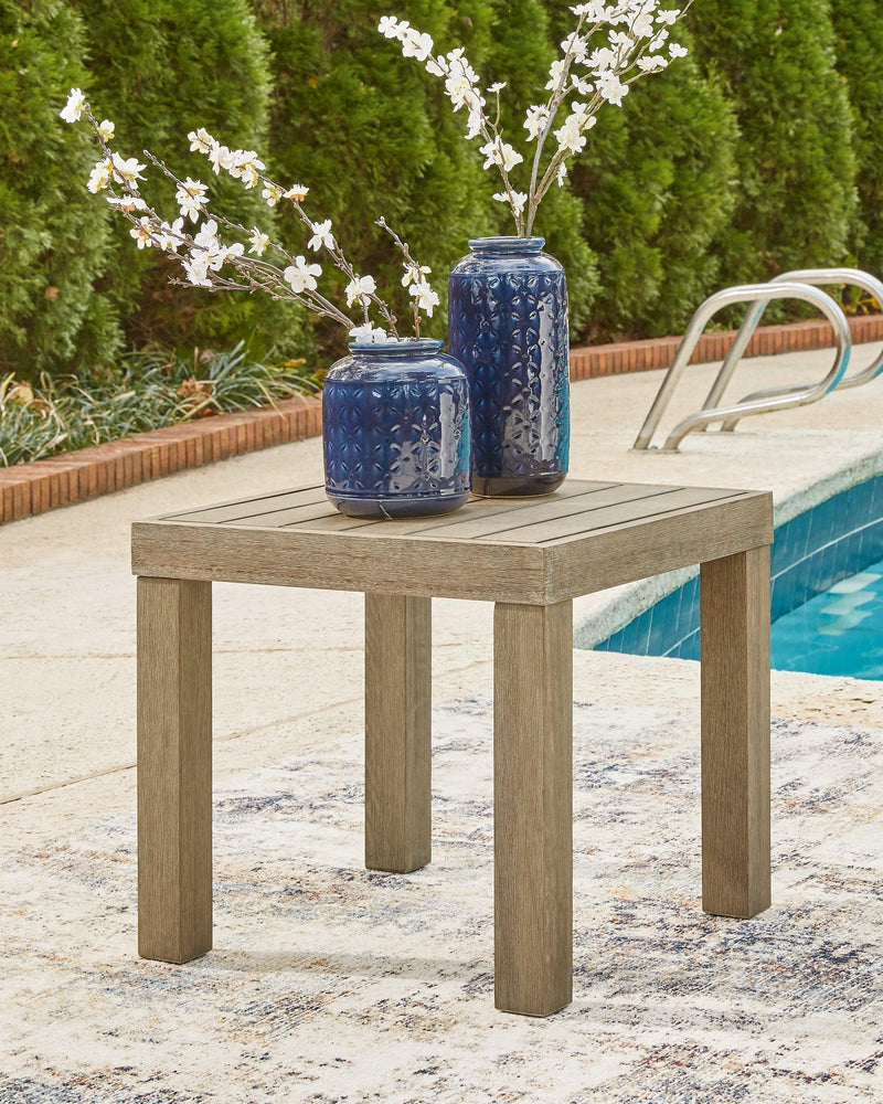 Silo Point Brown Outdoor End Table