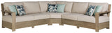 Silo Point Brown 3-Piece Outdoor Sectional - Ella Furniture