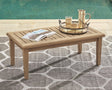 Gerianne Grayish Brown Coffee Table - Ella Furniture