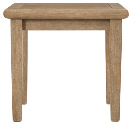 Gerianne Grayish Brown End Table - Ella Furniture