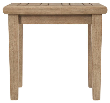 Gerianne Grayish Brown End Table - Ella Furniture