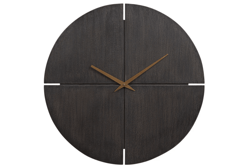 Pabla Black Wall Clock - Ella Furniture