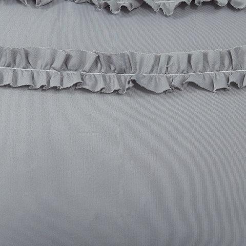 Meghdad Gray/white 2-Piece Twin Comforter Set