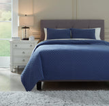 Ryter Navy Queen/full Coverlet Set - Ella Furniture