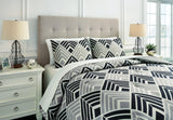 Ellowyn Black/gray/bone King Comforter Set - Ella Furniture