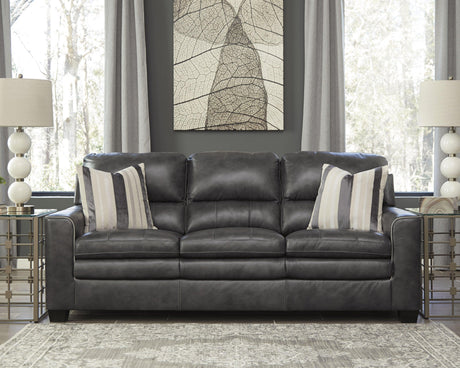 Detailed medallion pattern on South blue and beige rug