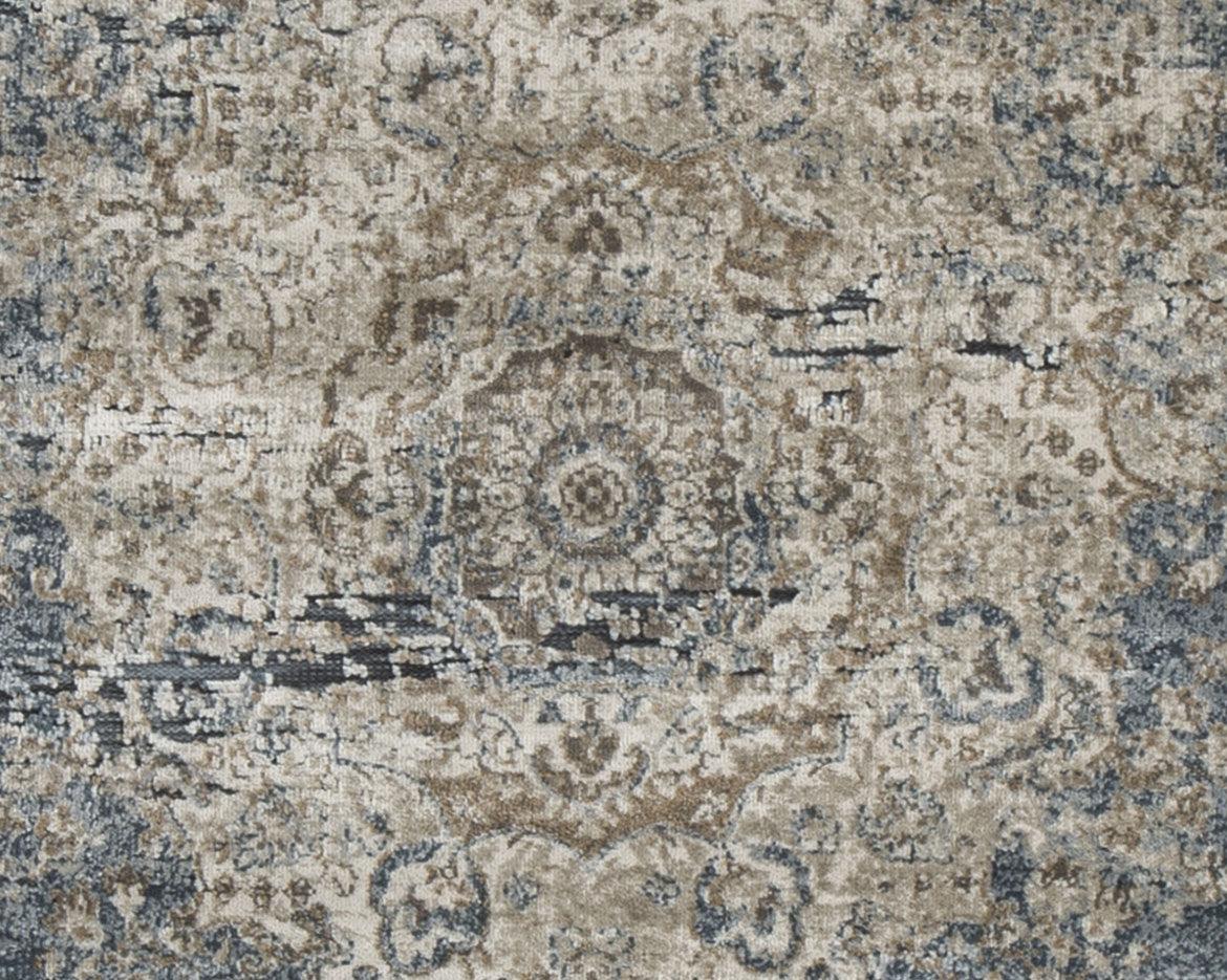 South Blue/beige 5' X 7' Rug - Ella Furniture