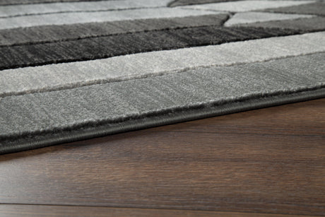 Chayse Black/gray 5' X 6'7" Rug - Ella Furniture