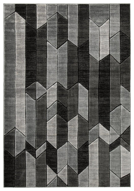 Chayse Black/gray 5' X 6'7" Rug - Ella Furniture