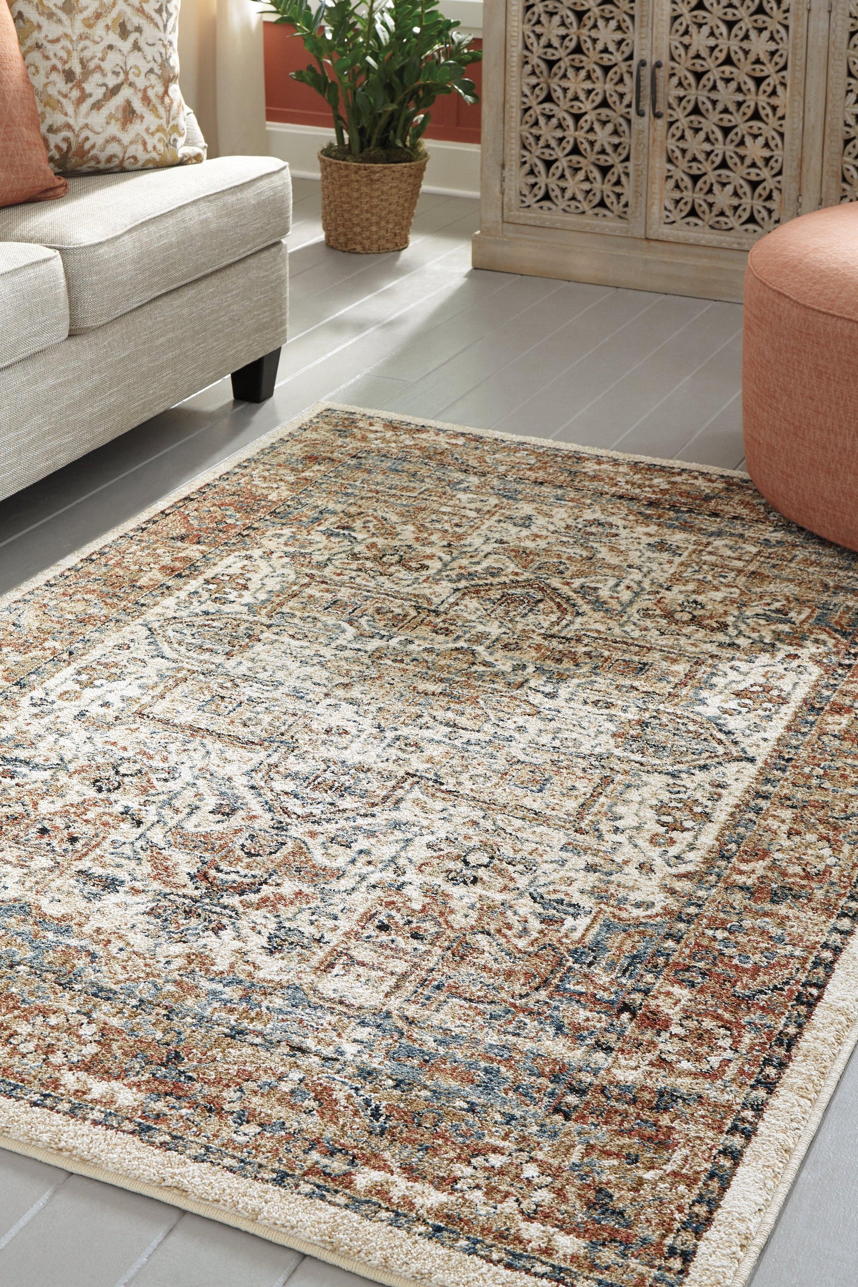 Jirair Multi 5'3" X 7' Rug - Ella Furniture