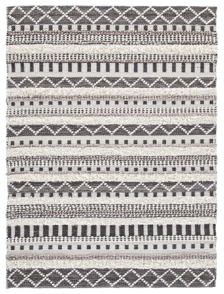 Karalee Ivory/brown 5' X 7' Rug - Ella Furniture