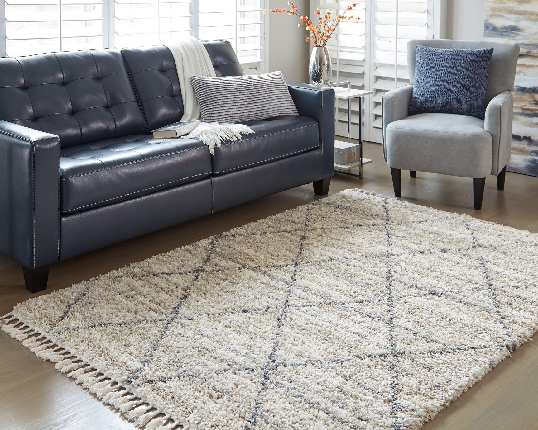 Abdalah Beige/gray 7'10" X 9'10" Rug - Ella Furniture