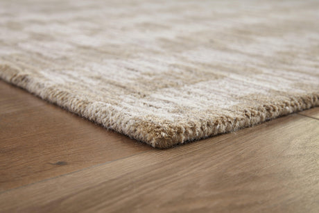 Abanlane Brown/cream 5' X 7' Rug - Ella Furniture
