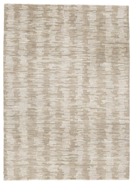 Abanlane Brown/cream 5' X 7' Rug - Ella Furniture