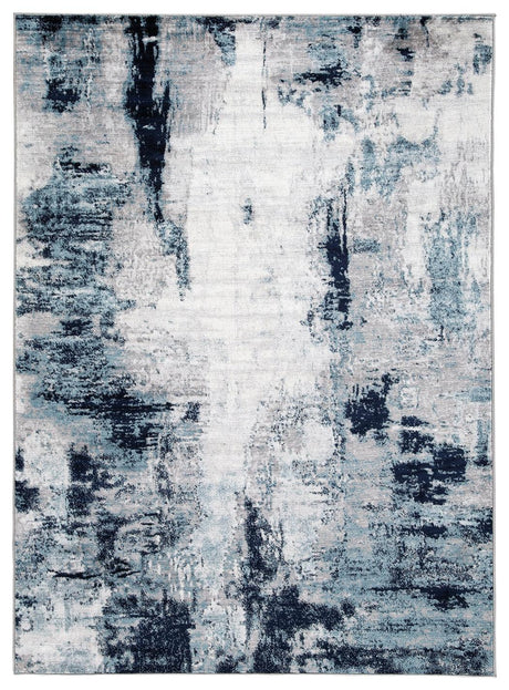 Leonelle Cream/blue/gray 5'3" X 7'3" Rug - Ella Furniture