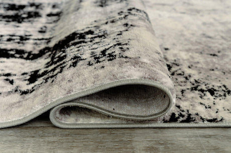 Zekeman Black/cream/gray 7'10" X 10' Rug - Ella Furniture