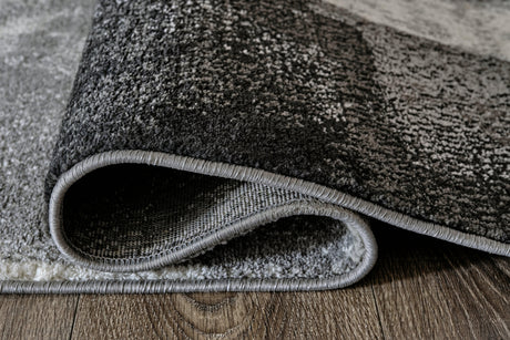 Brycebourne Black/cream/gray 5'3" X 7'7" Rug - Ella Furniture