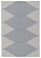 Alverno White/blue 7'10" X 10'2" Rug - Ella Furniture