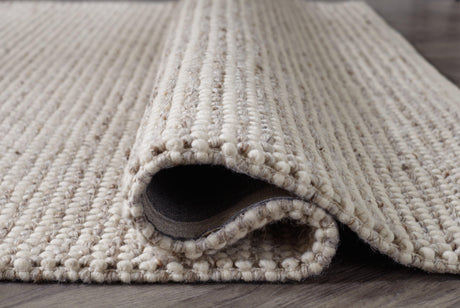 Jossick Cream/taupe 5' X 7' Rug - Ella Furniture
