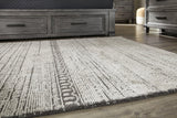 Wimgrove Taupe/charcoal 7'8" X 10' Rug - Ella Furniture