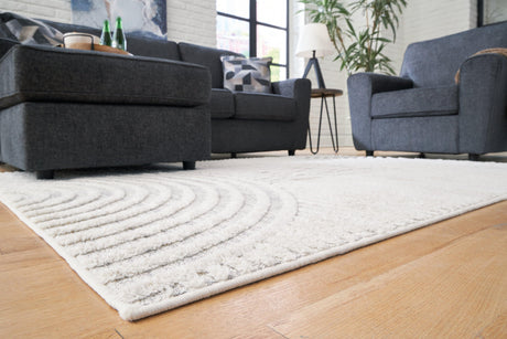 Lambworth Gray/cream 5'3" X 7' Rug - Ella Furniture