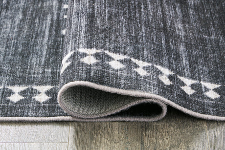 Arloman Black/cream/gray 5' X 7' Rug - Ella Furniture