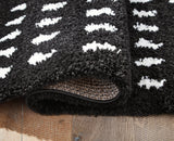 Minston Black/white 5' X 7' Rug - Ella Furniture
