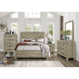 Avenue Rustic Modern Contemporary Solid Pine Wood Queen Panel Bedroom Set (Qb+ns+dr+mr+ch) - Ella Furniture