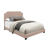 Miranda Beige Modern Solid Wood Fabric King Upholstered Bedroom Set - Ella Furniture