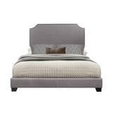 Miranda Gray Modern Solid Wood Fabric King Upholstered Bedroom Set - Ella Furniture