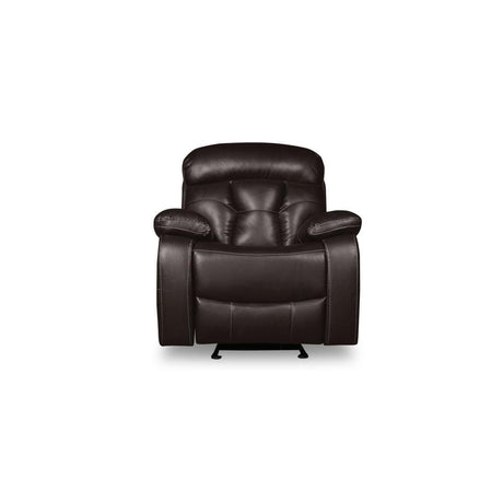 Black Modern Solid Wood And Plywood Faux Leather Upholstery Glider Reclining Chair - Ella Furniture