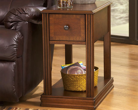 Breegin Brown Chairside End Table T007-527 - Ella Furniture