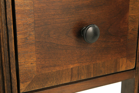 Breegin Brown Chairside End Table T007-527 - Ella Furniture
