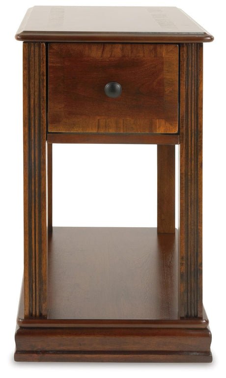 Breegin Brown Chairside End Table T007-527 - Ella Furniture