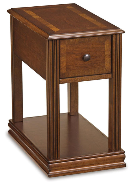 Breegin Brown Chairside End Table T007-527 - Ella Furniture
