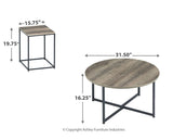 Wadeworth Two-tone Table (Set Of 3) - Ella Furniture