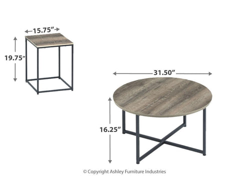 Wadeworth Two-tone Table (Set Of 3) - Ella Furniture