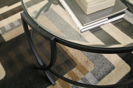 Tarrin Black Table (Set Of 3) - Ella Furniture