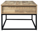 Gerdanet Natural Lift-top Coffee Table - Ella Furniture