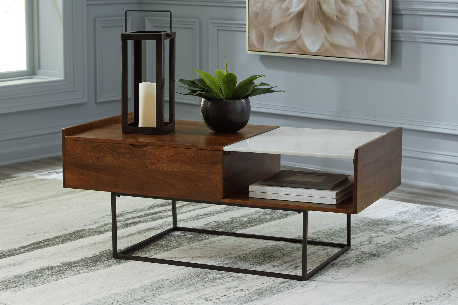 Rusitori Multi Lift-top Coffee Table - Ella Furniture