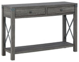 Freedan Grayish Brown Sofa/console Table - Ella Furniture