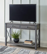 Freedan Grayish Brown Sofa/console Table - Ella Furniture