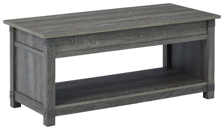 Freedan Grayish Brown Lift-top Coffee Table - Ella Furniture