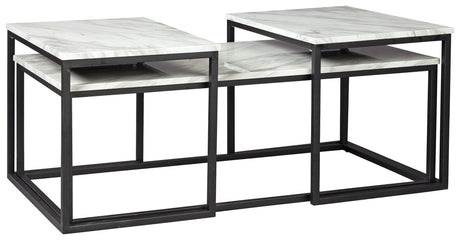 Donnesta Gray/black Table (Set Of 3) - Ella Furniture