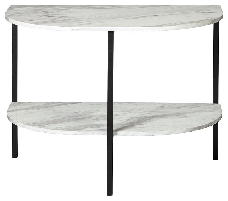 Donnesta Gray/black Chairside End Table - Ella Furniture