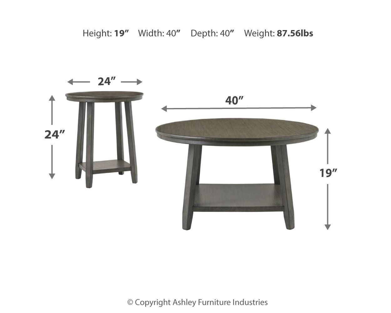 Caitbrook Gray Table (Set Of 3) - Ella Furniture