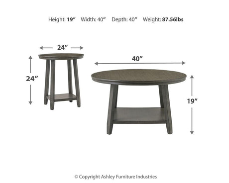 Caitbrook Gray Table (Set Of 3) - Ella Furniture