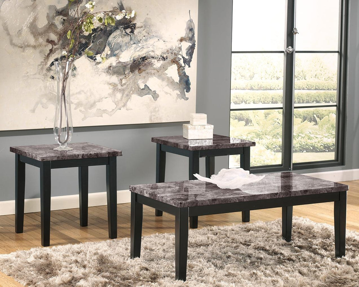 Maysville Black Table (Set Of 3) - Ella Furniture
