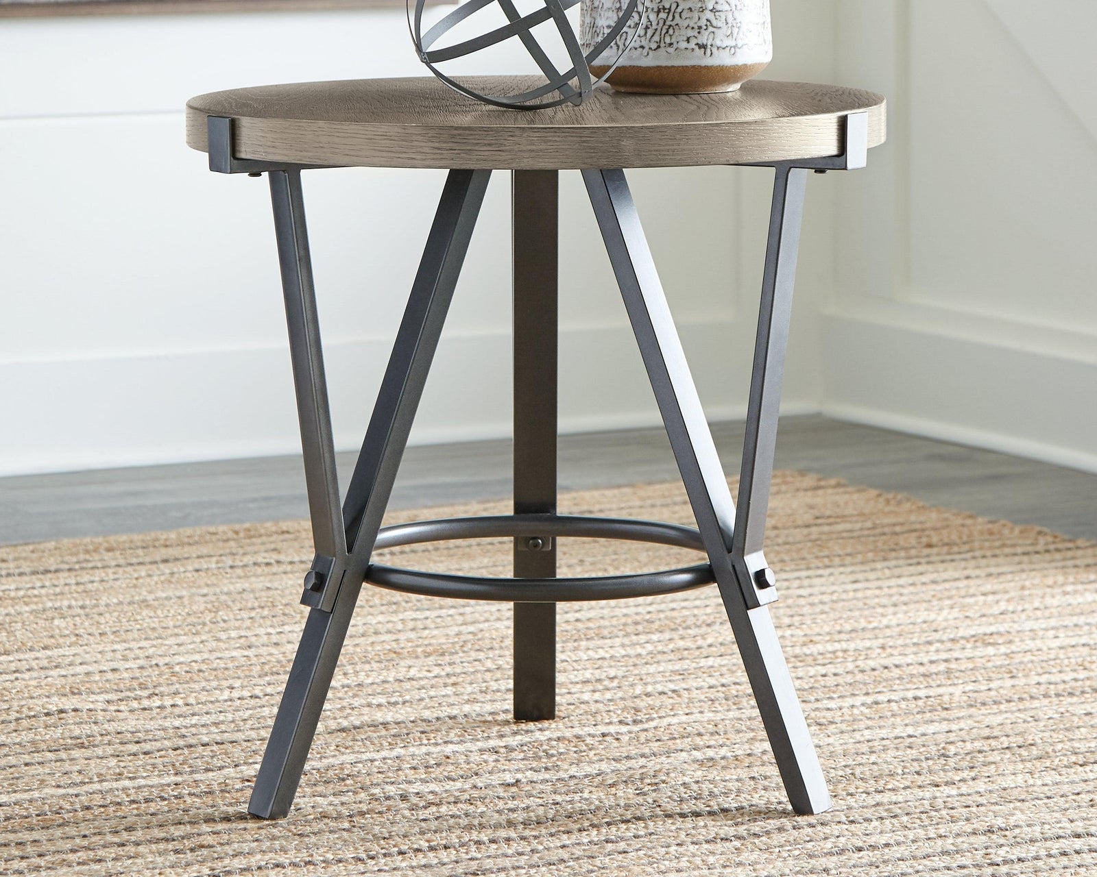 Zontini Light Brown End Table